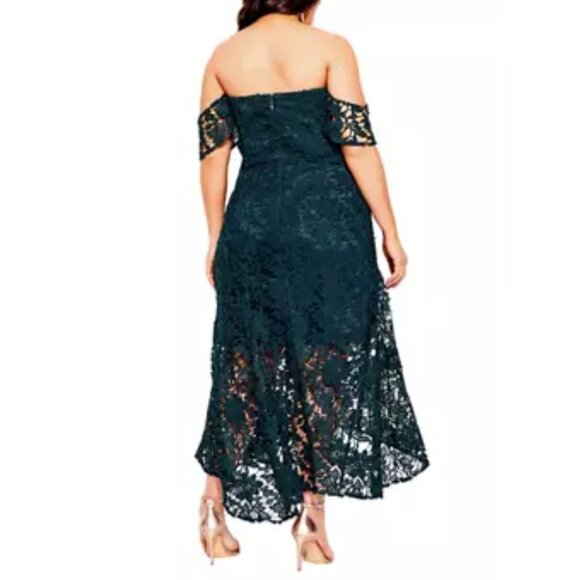 City Chic Deep Teal Dress. New With Tags - Picture 2 of 9